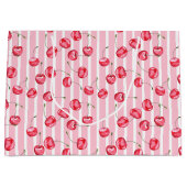 Cherry Waterverf Pattern Groot Cadeauzakje (Voorkant)
