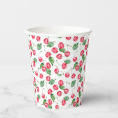 Cherry Waterverf Pattern Papieren Bekers (Voorkant)