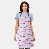 Cherry Waterverf Pattern Pink Schort (Gedragen)