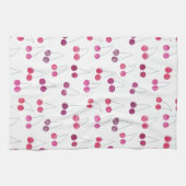 Cherry Waterverf Pattern Pink Theedoek (Horizontaal)