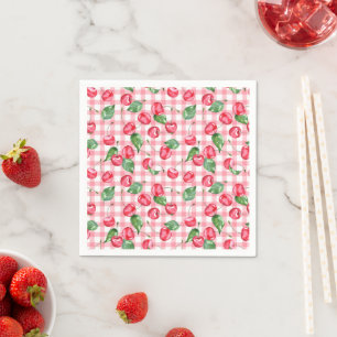 Cherry Waterverf Pattern Servet