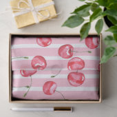 Cherry Waterverf Pattern Tissuepapier (Geschenk)