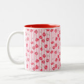 Cherry Waterverf Pattern Tweekleurige Koffiemok (Links)