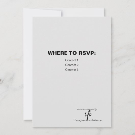 Cherry/Wht./Lt. Grey Bus. Opp. Mtg. Logo Save The Date (Achterkant)