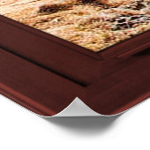 Cherry Wood Afbeelding Caribische Uitzicht Poster (Hoek)