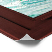 Cherry Wood Afbeelding Caribische Uitzicht Poster (Hoek)