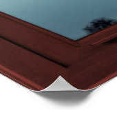 Cherry Wood Afbeelding Window Mountain Uitzicht 1  Poster (Hoek)