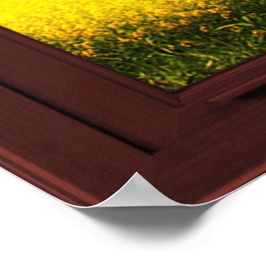 Cherry Wood Afbeelding Window Oak Tree Uitzicht Poster (Hoek)