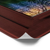 Cherry Wood Afbeelding Window Scenery Uitzicht 3 v Poster (Hoek)