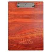 Cherry Wood Custom Typography Klembord (Voorkant)