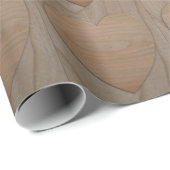 Cherry Wood Hearts Wrapping Paper Cadeaupapier (Rol Hoek)