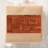 Cherry Wood Parquet Floor Pattern Etiket (Insitu)