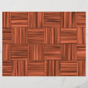 Cherry Wood Parquet Floor Pattern Flyer