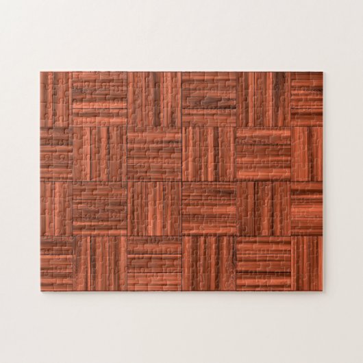 Cherry Wood Parquet Floor Pattern Legpuzzel (Horizontaal)