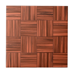 Cherry Wood Parquet Floor Pattern Tegeltje