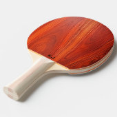 Cherry wood texture custom monogram. tafeltennisbatje (Voorkant Gekanteld)