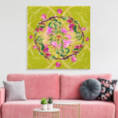 Cherry Wreath Canvas Afdruk (Insitu (Woonkamer))