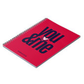 Cherry You & Me Gepersonaliseerd Notitieboek (Linkerzijde)