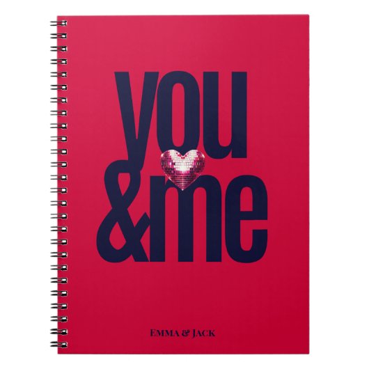 Cherry You & Me Gepersonaliseerd Notitieboek (Voorkant)