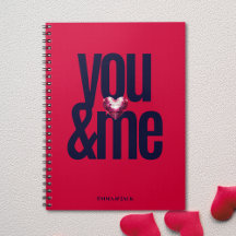 Cherry You & Me Gepersonaliseerd Notitieboek