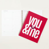 Cherry You & Me Gepersonaliseerde Roze Planner (Display)