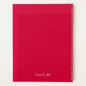 Cherry You & Me Gepersonaliseerde Roze Planner (Achterkant)