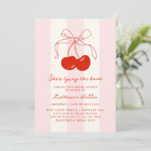 Cherry Ze bindt het knoop Vrijgezellenfeest Kaart (Staand voorkant)