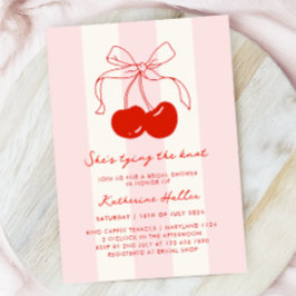 Cherry Ze bindt het knoop Vrijgezellenfeest Kaart