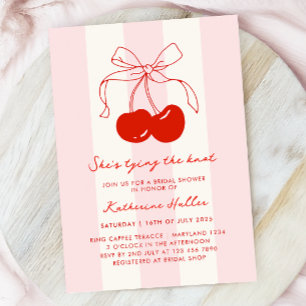 Cherry Ze bindt het knoop Vrijgezellenfeest Kaart