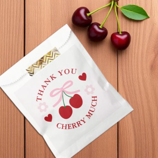 Cherry Zoete Bruidsuitnodiging Bedankzakje