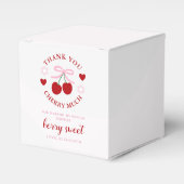 Cherry Zoete Bruiloft Bedankdoosjes (Voorkant Zijde)