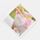 Cherryblosesedabele bruiloft servetten (Hoek)