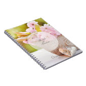 Cherryblossom, editable trouwgastenboek notitieboek (Rechterzijde)