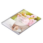 Cherryblossom, editable trouwgastenboek notitieboek (Linkerzijde)