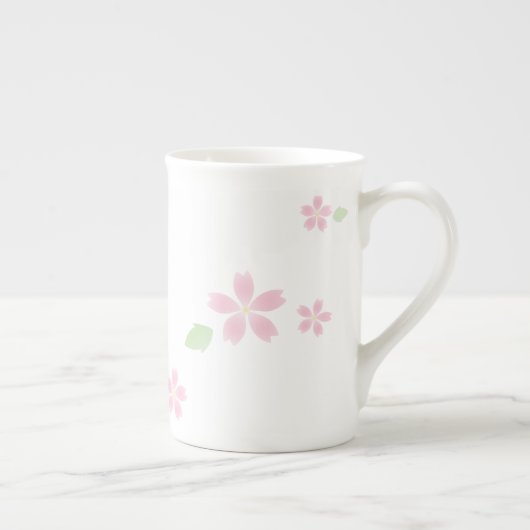 Cherryblossom Sakura Elegant Spring Porselein Kop (Rechts)