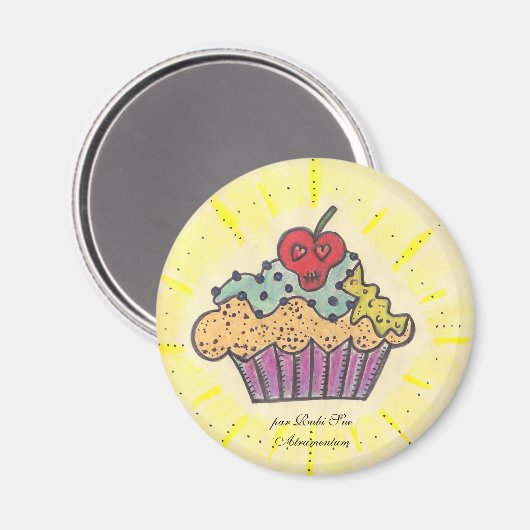 Cherrycupcake Magneet (Voorkant / Achterkant)