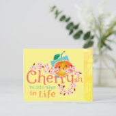 Cherrysh the Little Dingen in Life - Punny Garden Briefkaart (Staand voorkant)