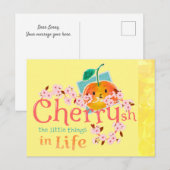 Cherrysh the Little Dingen in Life - Punny Garden Briefkaart (Voorkant / Achterkant)