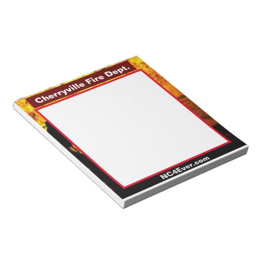 Cherryville Fire Dept. notepad Notitieblok (Schuin)