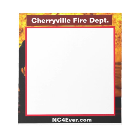 Cherryville Fire Dept. notepad Notitieblok (Voorkant)