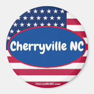 Cherryville NC Patriotic magnet