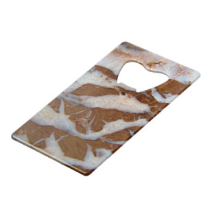Chert met Quartz Aderen Creditkaart Flessenopener