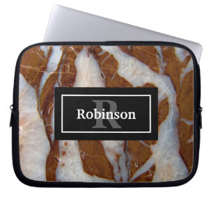 Chert met Quartz Aderen Rock Textuur Laptop Sleeve