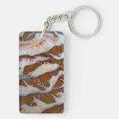 Chert met Quartz Aderen Sleutelhanger (achterkant)