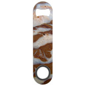 Chert met Quartz Aderen Speed Flessenopener (Voorkant)