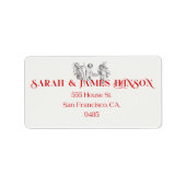 Cherub-adreslabel Etiket (Voorkant)