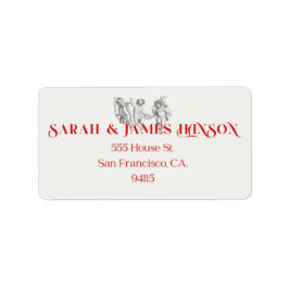 Cherub-adreslabel Etiket