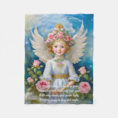 Cherub Angel Blanket Fleece Deken (Voorkant)
