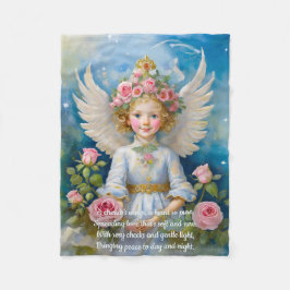 Cherub Angel Blanket Fleece Deken