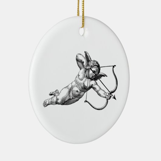  Cherub Angel Cupid Love Keramisch Ornament (Rechts)